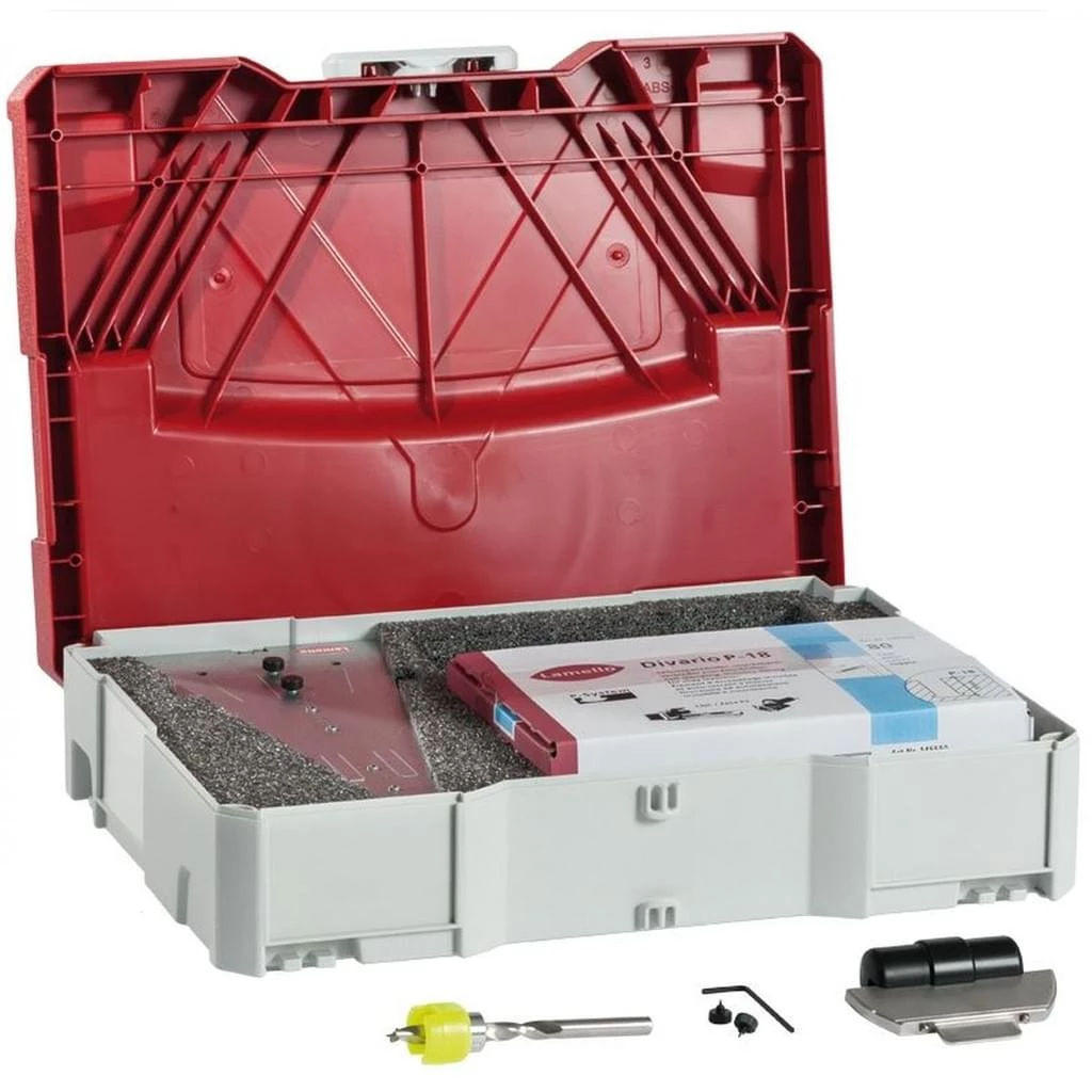 Lamello Lamelle 145551 Divario P-18 Starter Set 80 Paires + Outil De Montage + Gabarit De Marquage Avec Foret Dans Systainer 4 Lamello Lamelle 145551 Divario P-18 Starter Set 80 Paires + Outil De Montage + Gabarit De Marquage Avec Foret Dans Systainer – Image 2