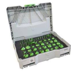 Accessoires de fraisage soldes 21 Toolnation Jeu De Fraise 50-pièces HM-set De Fraisage Dans Un Systainer Sysfrees