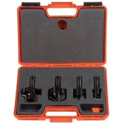 CMT Jeu De Fraise (CNC) 615.004.01 Jeu De Fraises Complet Pour La Fabrication De Portes D'armoires En MDF (uniquement Pour Les Machines CNC - Tige 20 Mm) -Accessoires de fraisage soldes 615 004 01 jeu de fraises complet pour la fabrication de portes d armoires en mdf uniquement pour les machines cnc tige 20 mm 1 2