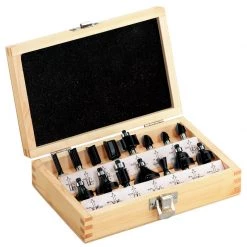 Metabo Accessoires Jeu De Fraise 631039000 Assortiment De Défonceuses SP", 15 Pièces