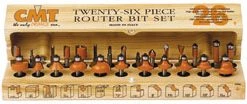 CMT Jeu De Fraise 700.003.00 Jeu De 26 Couteaux Dans Un Coffret En Bois 6 Mm HM
