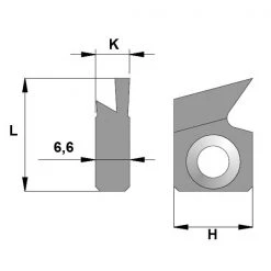 CMT Autres Accessoires De Fraisage 790.915.A1 Profil à Rainure Unique - Droite 23x16x7