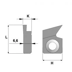 CMT Autres Accessoires De Fraisage 790.918.A1 Profil à Rainure Unique - Gauche 23x16x7
