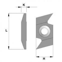 CMT Autres Accessoires De Fraisage 790.936.A1 Dent à Double Rainure Inclinée 34x16