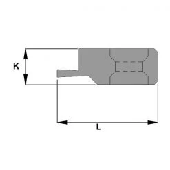 CMT Autres Accessoires De Fraisage 790.950.A1 Dent à Rainure Unique - Gauche 28x10