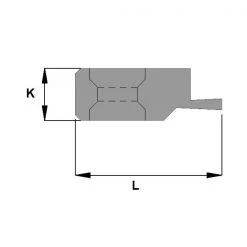 CMT Autres Accessoires De Fraisage 790.951.A1 Dent à Rainure Unique - Droite 28x10