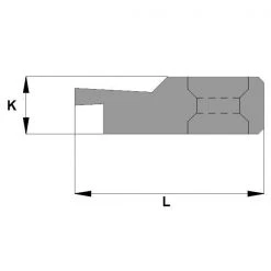 CMT Autres Accessoires De Fraisage 790.952.A1 Dent à Rainure Unique - Droite 33x10
