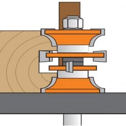 CMT Jeu De Fraise 900.527.11 Jeu De 3 Fraises Pour Portes Extérieures Et Intérieures -Accessoires de fraisage soldes 900 527 11 jeu de 3 fraises pour portes exterieures et interieures 2