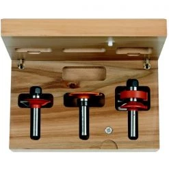 CMT Jeu De Fraise 955.803.11 Jeu De 3 Fraises Pour Portes En Verre