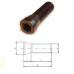 CMT Autres Accessoires De Fraisage 990.063.00 Vis Pour Bloc De Serrage Pour Article 694.001 Et 694.015, M5x13-18