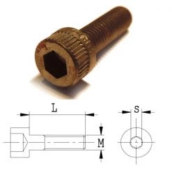 CMT Autres Accessoires De Fraisage 990.A03.00 Boulon Hexagonal à Tête Ronde M5x8,4x18
