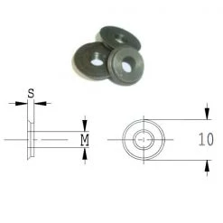 CMT Autres Accessoires De Fraisage 990.A17.00 Ecrou Intérieur Pour Couteau WPL Article 790.140.10, M4x10x1,6