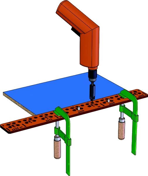 Autres Accessoires De Fraisage CMT900 Gabarit De Perçage Universel 4 Autres Accessoires De Fraisage CMT900 Gabarit De Perçage Universel – Image 2