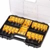 DeWalt Accessoires DT90017-QZ Jeu De Fraises De 22 Pièces En Coffret Tige De 8 Mm -Accessoires de fraisage soldes dt90017 qz jeu de fraises de 22 pieces en coffret tige de 8 mm