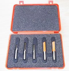 CMT Jeu De Fraise S911.005.02 Jeu De 5 Couteaux Dans Une Boîte En Pvc 8 Mm HM