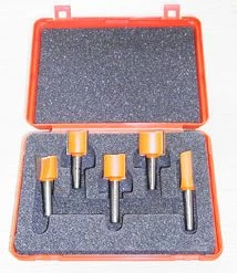 CMT Jeu De Fraise S911.005.03 Jeu De 5 Couteaux Dans Une Boîte En Pvc 8 Mm HM